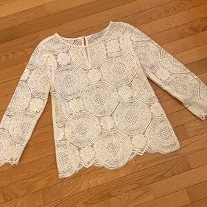 LOFT Ivory Lace Top